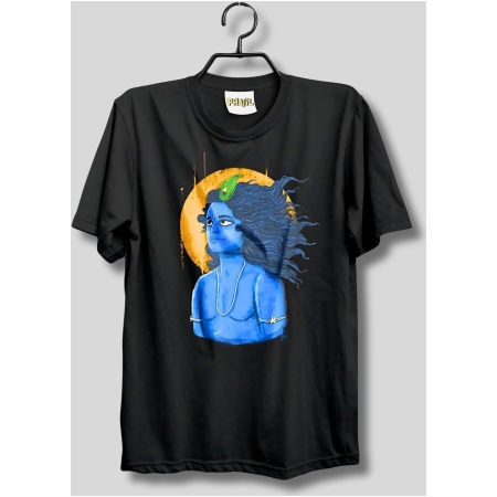 Lord Krishna bangla graphic printed tshirt
