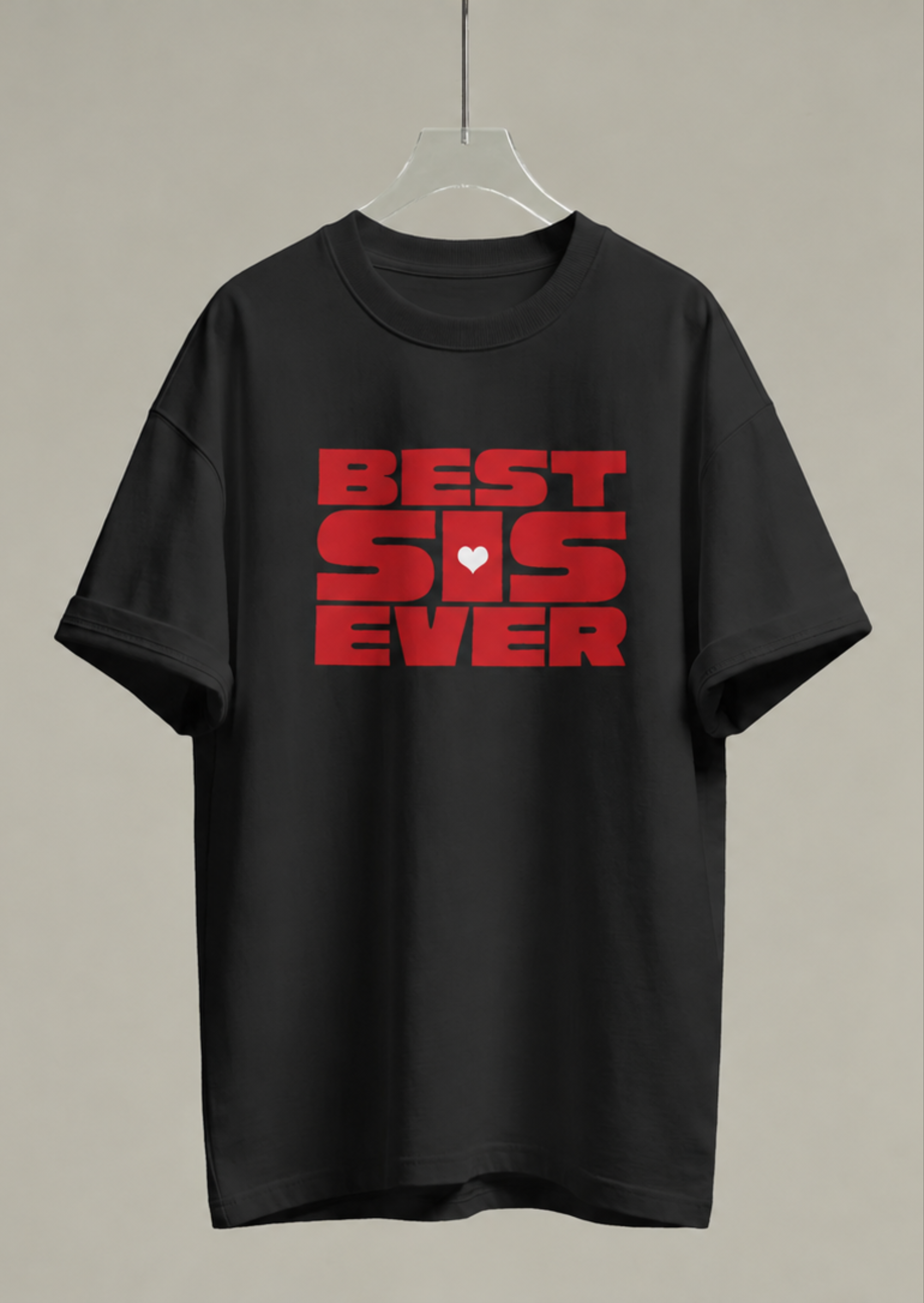 Best Sis Ever Rakhi Special Oversized T-Shirt